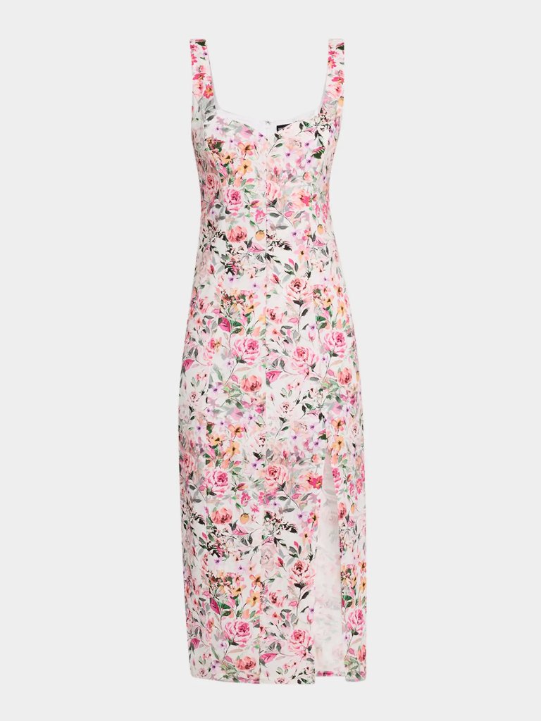 Generation Love Eugenia Floral Sleeveless Midi Dress Size Large $465